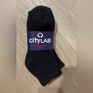 Black Cotton Socks size 9-11  - 3 Pack NWT